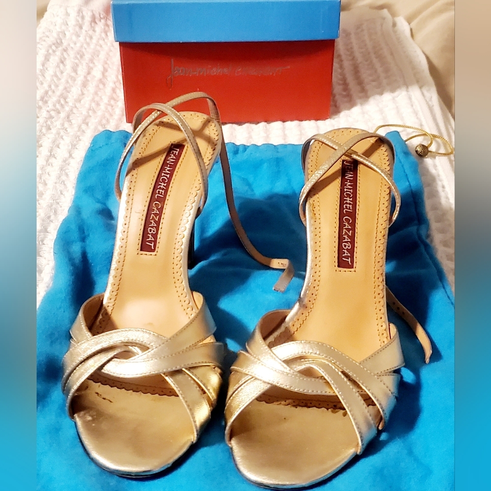 Jean-Michel Cazabat luxury, designer heels, leather size 37. Never worn outdoors